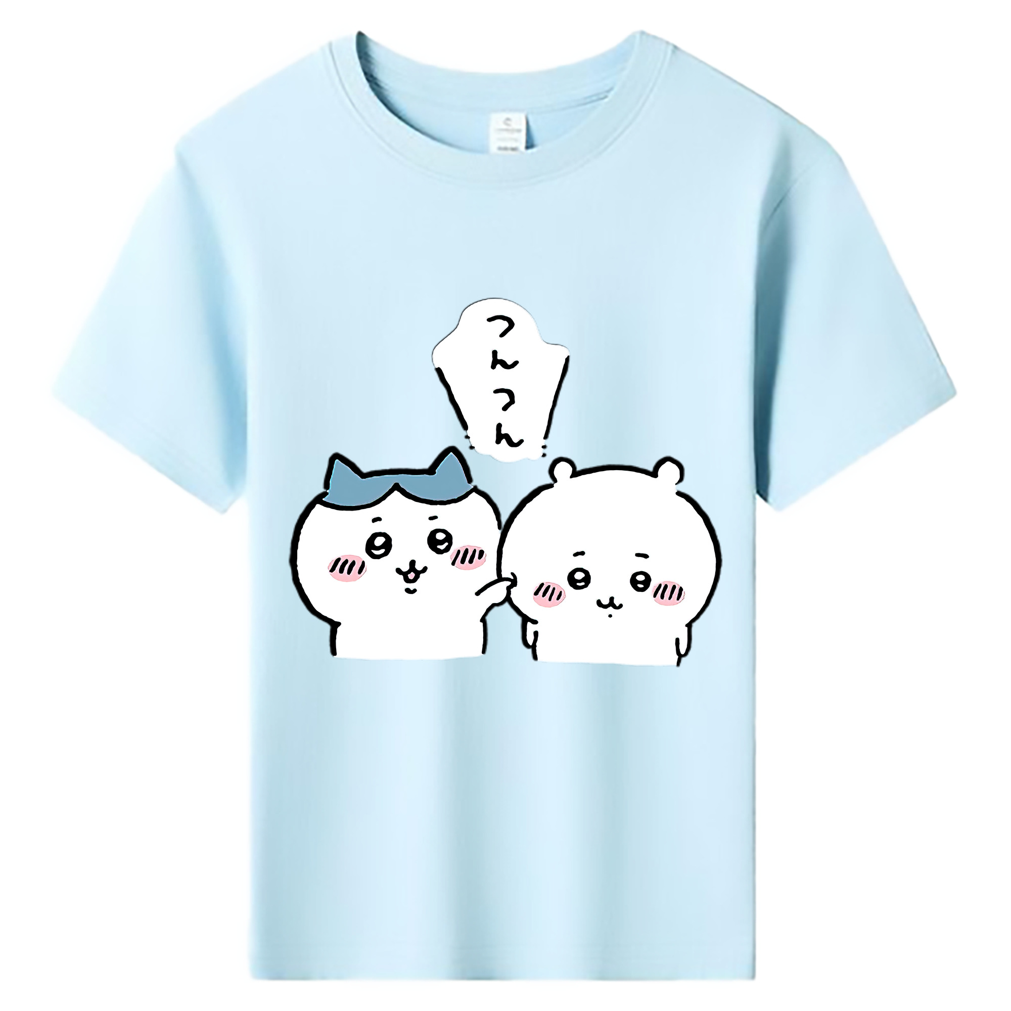 （画像用） ちいかわ ちいかわ Chii-kawa chiikawa 綿100％キッズTシャツ（フロントプリント）